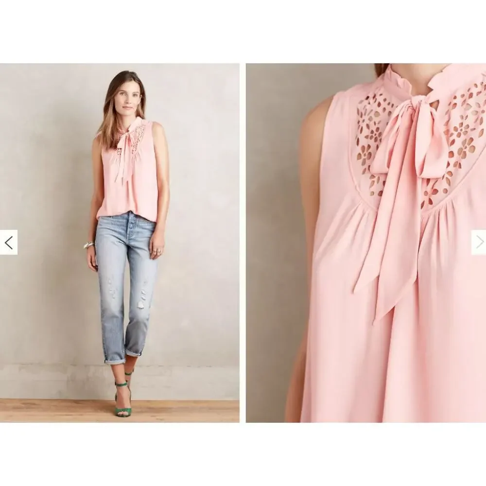 Anthropologie Luca Tie-Neck Blouse - Size 12 - Picture 2 of 6